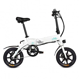 Fiido Elektrofahrräder FIIDO DI Elektrofahrrad Klappbares E-Bike für Erwachsene, Pendlerfahrrad 16-Zoll-Rad, Höchstgeschwindigkeit 25 km / h, 250 W / 36 V, Bremsen 3 Modi, Unisex-Fahrrad - Weiß