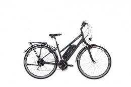 Fischer Elektrofahrräder Fischer Damen - E-Bike Trekking ETD 1801, anthrazit matt, 28 Zoll, RH 44 cm, Hinterradmotor 25 Nm, 36 V Akku