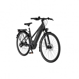 Fischer Elektrofahrräder FISCHER Damen - Trekking E-Bike VIATOR 6.0i, Elektrofahrrad, Graphit metallic matt, 28 Zoll, RH 44 cm, Brose Drive S Mittelmotor 90 Nm, 36 V Akku im Rahmen