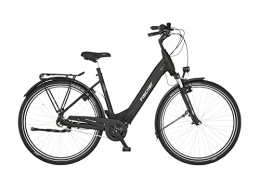 Fischer Elektrofahrräder Fischer E-Bike City CITA 2.2i Elektrofahrrad für Damen und Herren, RH 50 cm, Mittelmotor 65 Nm, 36 V Akku, schwarz matt, 50cm-522Wh