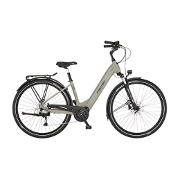 Fischer Elektrofahrräder Fischer E-Bike City CITA 3.3i Elektrofahrrad für Damen und Herren, RH 43 cm, Mittelmotor 65 Nm, 36 V Akku, greigeviolett matt, 43cm-630Wh