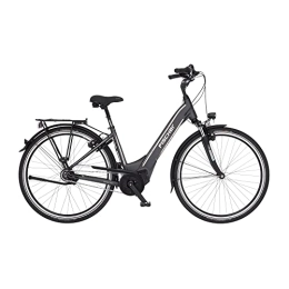 Fischer Elektrofahrräder Fischer E-Bike City, CITA 5.0i Elektrofahrrad für Damen und Herren, RH 44 cm, Mittelmotor 50 Nm, 36 V Akku im Rahmen, schiefergrau matt, 28 Zoll