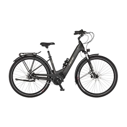 Fischer Elektrofahrräder Fischer E-Bike City CITA 7.0i Elektrofahrrad für Damen und Herren, RH 43 cm, Mittelmotor 50 Nm, 36 V Akku, schiefergrau, 43cm-630Wh