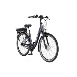 Fischer Elektrofahrräder FISCHER E-Bike City ECU 1401, Elektrofahrrad, anthrazit matt, 28 Zoll, RH 44 cm, Frontmotor 25 Nm, 36 V Akku