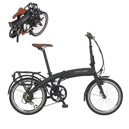 Fischer Elektrofahrräder Fischer E-Bike Klapprad / Faltrad FR18, graphitschwarz matt, 20 Zoll, Bafang Hinterradmotor 25 Nm, 36V Akku im Rahmen, 7-Gang Schaltung von Shimano