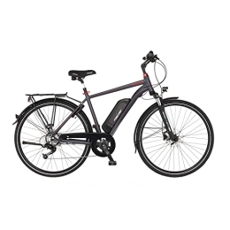 Fischer Elektrofahrräder Fischer E-Bike Trekking, VIATOR 1.0 Elektrofahrrad für Herren, RH 50 cm, Hinterradmotor 45 Nm, 48 V Akku, dunkel anthrazit matt, 28 Zoll