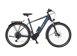 Fischer Elektrofahrräder Fischer E-Bike Trekking VIATOR 8.0i Elektrofahrrad für Damen und Herren, RH 55 cm, Mittelmotor 90 Nm, 36 V Akku, sattblau, 55cm-711Wh