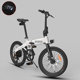 GUOJIN Elektrofahrräder GUOJIN E-Bike 20 Zoll Pedelec Elektrisches Fahrrad Mit 250W Motor / 10Ah Batterie, Für Erwachsene City Commuting, Höchstgeschwindigkeit 25Km / H, Maximale Belastung 100Kg, Weiß