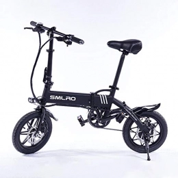 GUOJIN Elektrofahrräder GUOJIN E-Bike Faltbares E-Bike Für Erwachsene Elektrisches Faltrad Faltbares Fahrrad Verstellbare Höhe Tragbar Zum Radfahren, 14 Zoll Reifen 250W Lastkapazität 120Kg, Schwarz