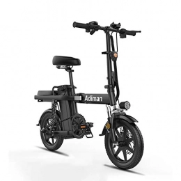 GUOJIN Elektrofahrräder GUOJIN Ebike Bike Zusammenklappbares Elektrisches Mountainbike 350W Motor, 48V 15Ah-Lithium-Ionen-Batterie, Höchstgeschwindigkeit 25Km / H / Maximale Belastung 250Kg, Schwarz