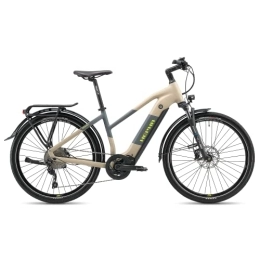 HEPHA Elektrofahrräder HEPHA E-Bike Trekking 7 Ultra, 100Nm Mittelmotor Pedelec, Elektrofahrrad mit 708Wh Akku, APP-Support, hydraulische Scheibenbremsen, Herren Damen 27.5 Zoll, Modell 2023 Lowstep (Sand, L-49cm)