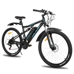 HH HILAND Elektrofahrräder HILAND 29 Zoll Elektrofahrrad, Damen Herren E-Mountainbike, Vollfederung E-Bike mit 250 Watt Motor 36V 10.4Ah Lithium-Akku, Elektrofahrrad 21-Gang Vollfederung