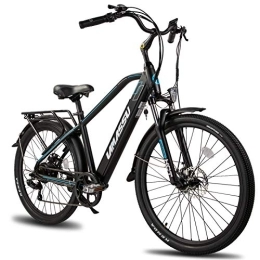 HH HILAND Elektrofahrräder HILAND Lamassu 27, 5 Zoll Elektrofahrrad Aluminium Elektro-Federung Pedelec Citybike E Bike mit 7-Gang Shimano Schaltung Scheibenbremse Federgabel mit 250W und 10Ah, 36V Lithium-Ionen-Akku