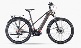 Husqvarna Elektrofahrräder Husqvarna Gran Tourer 4 Shimano Steps Elektro Trekking Bike 2021 (50 cm, Bronze / Darkbronze / Red Matt (Damen))
