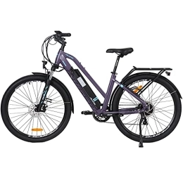 Hyuhome Elektrofahrräder Hyuhome E-Bikes für Erwachsene Herren und Damen, 27.5" E-fahrräder volles Gelände 36V 12.5Ah Mountainbike, E-MTB, Shimano 7-Gang-Getriebe doppelte Scheibenbremsen für Outdoor-Pendler (820L)