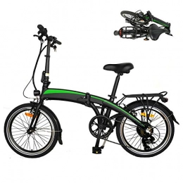 CM67 Elektrofahrräder Klapprad Citybike 350W Elektrofaltbares Elektrofahrrad Klappfahrrad mit austauschbarer Batterie Geeignet für Erwachsene Männer und Frauen