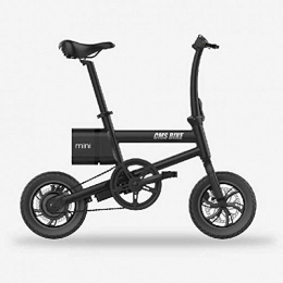 KT Mall Elektrofahrräder KT Mall 12-Zoll-Folding-elektrisches Fahrrad 250W 36V 6A Abnehmbare Lithium-Batterie Dual Disc Brakes Stadt-Pendler-Fahrrad Hchstgeschwindigkeit 25 km / h, Schwarz