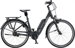 KTM Elektrofahrräder KTM Cento 5, 5 Gang Nabenschaltung, Damenfahrrad, Wave, Modell 2020, 28 Zoll, Black matt (Grey+Green), 43 cm