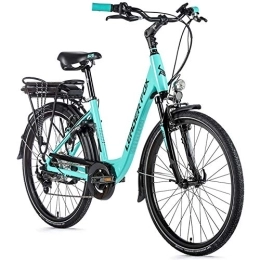 Leaderfox Elektrofahrräder Leaderfox 26 Zoll E-Bike Leader Fox Latona Damen Fahrrad City 12, 8 Ah Pedelec türkis RH48