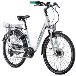 Leaderfox Elektrofahrräder Leaderfox 26 Zoll Leader Fox Lotus Lady E Bike Pedelec Elektro Fahrrad 576 Wh Weiss RH 50cm