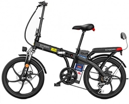 PIAOLING Elektrofahrräder Leichtgewicht Folding Electric Bike Ebike, 20-Zoll-Elektro-Fahrrad mit 48V austauschbaren Lithium-Ionen-Batterie, 3 Arbeitsmodi, Ebike mit 250W Motor Bestandskalance. ( Color : White , Size : 150KM )