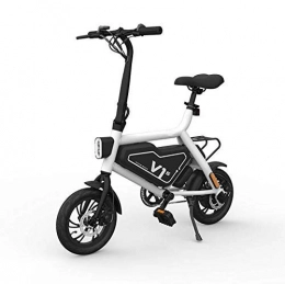 LUO'S Elektrofahrräder LUO Roller, zusammenklappbares Elektrofahrrad, 12-Zoll-E-Fahrrad für Erwachsene und Jugendliche, mit 36 ​​V 7, 8 Ah Lithium-Ionen-Batterie / 250 W bürstenlosem Motor, orange, Weiß