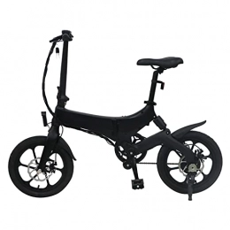 LWL Elektrofahrräder LWL Elektrofahrrad für Erwachsene, faltbar, 16 Zoll, Elektrofahrrad, 250 W, 36 V, 16, 4 Ah, faltbares Elektrofahrrad (Farbe: schwarz)