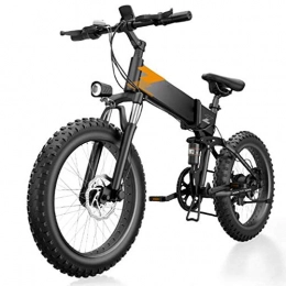 LZMXMYS Elektrofahrräder LZMXMYS Elektrisches Fahrrad, 20 In 26in Electric Mountain Bike for Erwachsene Fat Tire Folding Elektro-Fahrrad mit 48V 10Ah Anti-Diebstahl-Lithium-Ionen-Akku 400W Motor Maximallast 440 Pfund