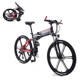 LZMXMYS Fahrräder LZMXMYS Elektrisches Fahrrad, 26 E-Bike for Unisex mit 350W 36V 8A Lithium-Batterie Folding Electric Mountain Bike 27 Speed-Aluminium-Legierung mit vorne und hinten Mechanische Scheibenbremsen Fahrrad