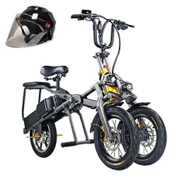 LZMXMYS Elektrofahrräder LZMXMYS Elektrisches Fahrrad, elektrisches Fahrrad Electric Mountain Bike 350W Ebike 14 '' Elektro-Fahrrad, 30MPH Erwachsene Ebike mit Lithium-Batterie, Hydraulikl Brake, Inverted dreirdrigen Strukt