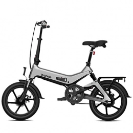 LZMXMYS Elektrofahrräder LZMXMYS Elektrisches Fahrrad, elektrisches Fahrrad for Erwachsene Folding E Bikes E-bike100km Mileage 7.8Ah Lithium-Ionen-Batter 3 Riding Modes 250W Hchstgeschwindigkeit 25 km / h (Color : Grey)