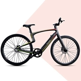 trends4cents Fahrräder NewUrtopia Smartes Voll-Carbon E-Bike Gr. L, Modell Rainbow (schwarz Mehrfarbig) 35Nm Blinker Projektion Anti Diebstahl Navi App Sprachsteuerung KI Ultraleicht