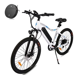 Fafrees Fahrräder Offiziell ] Fafress F100 Ebike Mountainbike mit Saugroboter 26 Zoll Herren, E-Bike Damen mit 48V / 11, 6A Akku Elektrofahrrad 7-Gänge Shimano, Pedelec Electric Fahrrad 150 kg Wasserdicht IP65 - Weiß