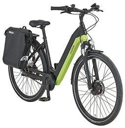 Prophete Fahrräder Prophete eC800 E-Bike | Erwachsene Elektrofahhrad Damen / Herren / Unisex | Pedelec City E-Bike 28" mit Frontmotor | 7-Gang Nabenschaltung | Schwarz