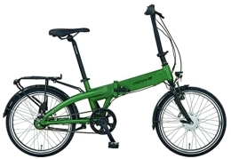 Prophete Fahrräder Prophete Urbanicer E-Bike Faltrad | Elektrofahrrad Damen / Herren / Unisex | Predelec Urban E-Bike 20" mit Frontmotor | 7-Gang Shimano Nexus Nabenschaltung | Klapprad Oliv grün matt