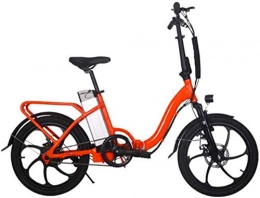 RDJM Elektrofahrräder RDJM Ebike e-Bike, 20 inche Folding Elektro-Fahrrad, 36V 10A 250W City Bike vorderen Federgabel LCD Flüssigkristallanzeige Adult Outdoor Radfahren (Color : Orange)