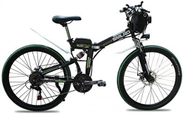 RDJM Elektrofahrräder RDJM Ebike e-Bike, 26" Electric Mountain Bike Folding Electric Bike mit abnehmbarem 48V 500W 13Ah Lithium-Ionen-Akku for Erwachsene Max Geschwindigkeit ist 40 km / h (Color : Black)