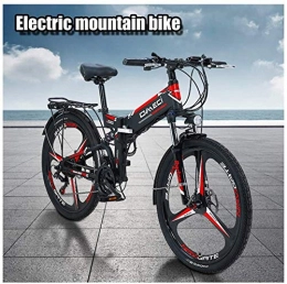 RDJM Elektrofahrräder RDJM Ebike e-Bike, 300W elektrisches Fahrrad Adult Electric Mountain Bike 48V 10AH Elektro-Fahrrad mit herausnehmbarer Lithium-Ionen-Batterie 21 Geschwindigkeit Gears Strand Schnee Fahrrad