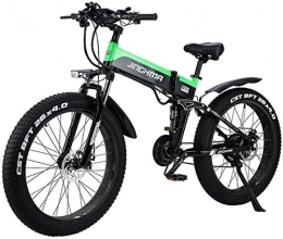 RDJM Elektrofahrräder RDJM Ebike e-Bike, Electric Mountain Bike 26" Folding elektrisches Fahrrad 48V 500W 12.8AH verstecktes Battery Design mit LCD-Display Passend 21 Speed ​​Gear und DREI Arbeitsmodi (Color : Green)