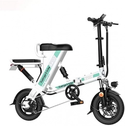 RDJM Elektrofahrräder RDJM Ebike e-Bike, Elektrisches Fahrrad, Urban Commuter Folding E-Bike, Höchstgeschwindigkeit 25 km / h, 14inch Erwachsene Fahrrad, 200W / 36V-Lithium-Batterie Lade (Color : White)