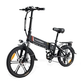 Samebike Elektrofahrräder SAMEBIKE 20LVXD30-II E Bike Elektrofahrrad E Bike klapprad 20 Zoll 48V 10Ah Abnehmbarer Akku, 7-Gang-Shifter City-Elektrofahrrad E Bike Herren Damen