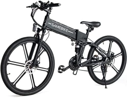 Samebike Elektrofahrräder SAMEBIKE 26 Zoll E Bike Elektrofahrräder klapprad mit 48V 10, 4Ah Abnehmbarer Akku Shimano 21 Gänge Elektrofahrrad E-Bike Off-Road Mountainbike klappfahrrad EBike für Erwachsene Herren Damen (LO26-II)