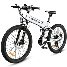 Samebike Elektrofahrräder SAMEBIKE 26 Zoll E Bike Elektrofahrräder klapprad mit 48V 12, 5Ah Abnehmbarer Akku Shimano 21 Gänge Elektrofahrrad E-Bike Off-Road Mountainbike EBike klappfahrrad für Erwachsene Herren Damen (LO26-II)