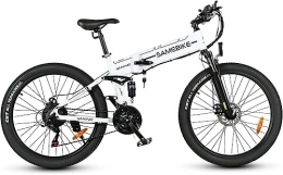 Samebike Elektrofahrräder SAMEBIKE 26 Zoll E Bike Elektrofahrräder klapprad mit 48V 12, 5Ah Abnehmbarer Akku Shimano 21 Gänge Elektrofahrrad E-Bike Off-Road Mountainbike klappfahrrad EBike für Erwachsene Herren Damen (LO26-II)