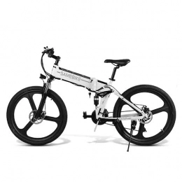 Samebike Elektrofahrräder SAMEBIKE Faltbares Elektrisches Mountainbike, 26 Zoll Ebike Mountainbike für Erwachsene 48V 10AH, Elektrische Fahrräder Herren Damen I Shimano 7 Gang-Schaltung I mit Zentralem LCD Instrument