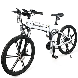 Samebike Elektrofahrräder SAMEBIKE LO26-II Upgrade-Version 26 Zoll Elektrofahrräder 48V 10AH klappbare Elektro-Mountainbikes mit Farb-LCD-Display für Erwachsene