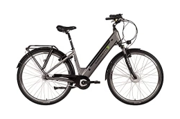 SAXONETTE Elektrofahrräder SAXONETTE Comfort Plus 4.0 E-Bike 45cm - 11, 6 Ah Akku Shimano Nexus 7-Gang m. Rücktritt (Silber matt)