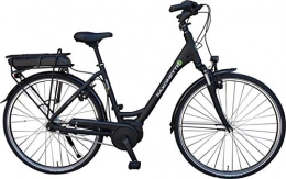 SAXONETTE Elektrofahrräder SAXONETTE Unisex – Erwachsene Urbano Plus E-Bike Pedelec Elektrofahrrad m. Bosch Active Line, Magura HS11 hydraulische Felgenbremsen (Rahmenhöhe 45cm), schwarz matt, One Size