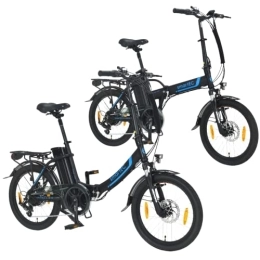 smartEC Elektrofahrräder smartEC 2er Pack Camp-20D & Camp-20H E- Klapprad E-Bike E-Faltrad Elektrofahrrad 20 Zoll Lithium-Ionen-Akku 36V / 15, 6Ah Motor 250W Fahrunterstützung 25 km / h Modelljahr 2022 (Schwarz)