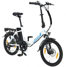 smartEC Elektrofahrräder smartEC Camp-20D E-Klapprad | E-Bike | E-Faltrad Elektrofahrrad 20 Zoll Lithium-Ionen-Akku 36V / 15, 6Ah Motor 250W Fahrunterstützung 25 km / h Modelljahr 2022 (Weiß)